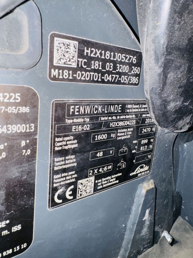 Linde-E 16-02 EVO Triplex Teilkabine STVO Batterie Bj.22-Elektro 3 Rad-Stapler-www.fleischmann-foerdertechnik.de