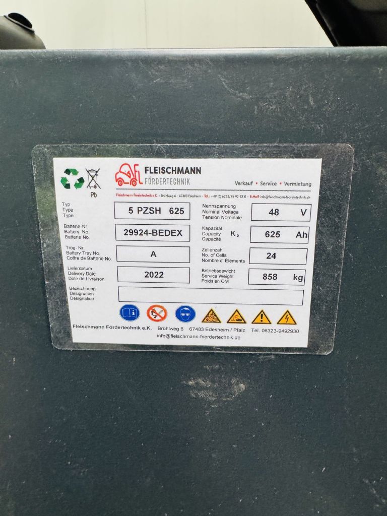 Linde-E 16-02 EVO Triplex Teilkabine STVO Batterie Bj.22-Elektro 3 Rad-Stapler-www.fleischmann-foerdertechnik.de
