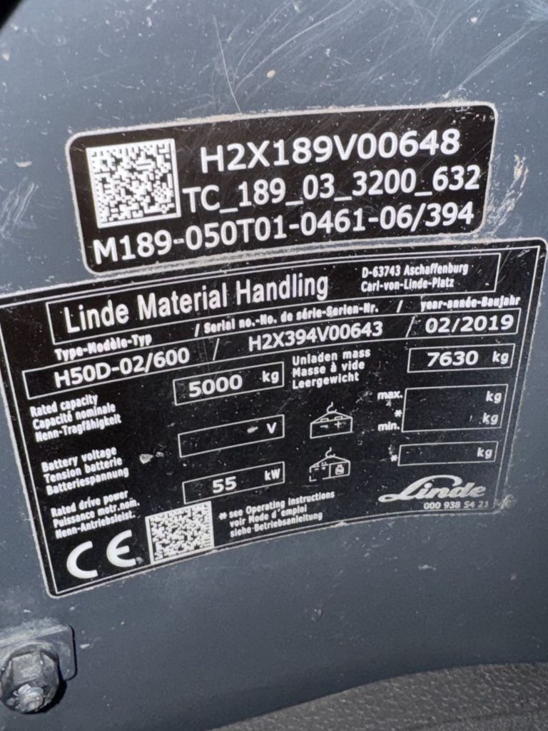 Linde-H 50 D-02/600 EVO 3B Kabine Triplex -Dieselstapler-www.fleischmann-foerdertechnik.de