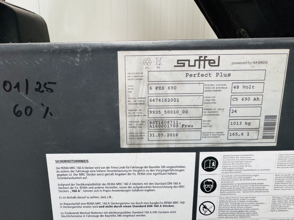 Linde-E 20 PL-01 Triplex Teilkabine -Elektro 4 Rad-Stapler-www.fleischmann-foerdertechnik.de
