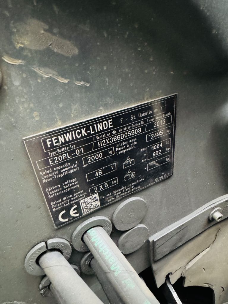 Linde-E 20 PL-01 Triplex Teilkabine -Elektro 4 Rad-Stapler-www.fleischmann-foerdertechnik.de