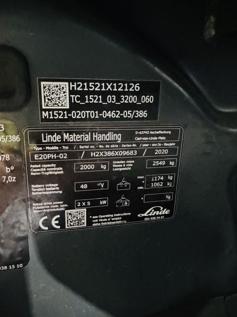Linde-E 20 PH-02 EVO Triplex -Elektro 4 Rad-Stapler-www.fleischmann-foerdertechnik.de