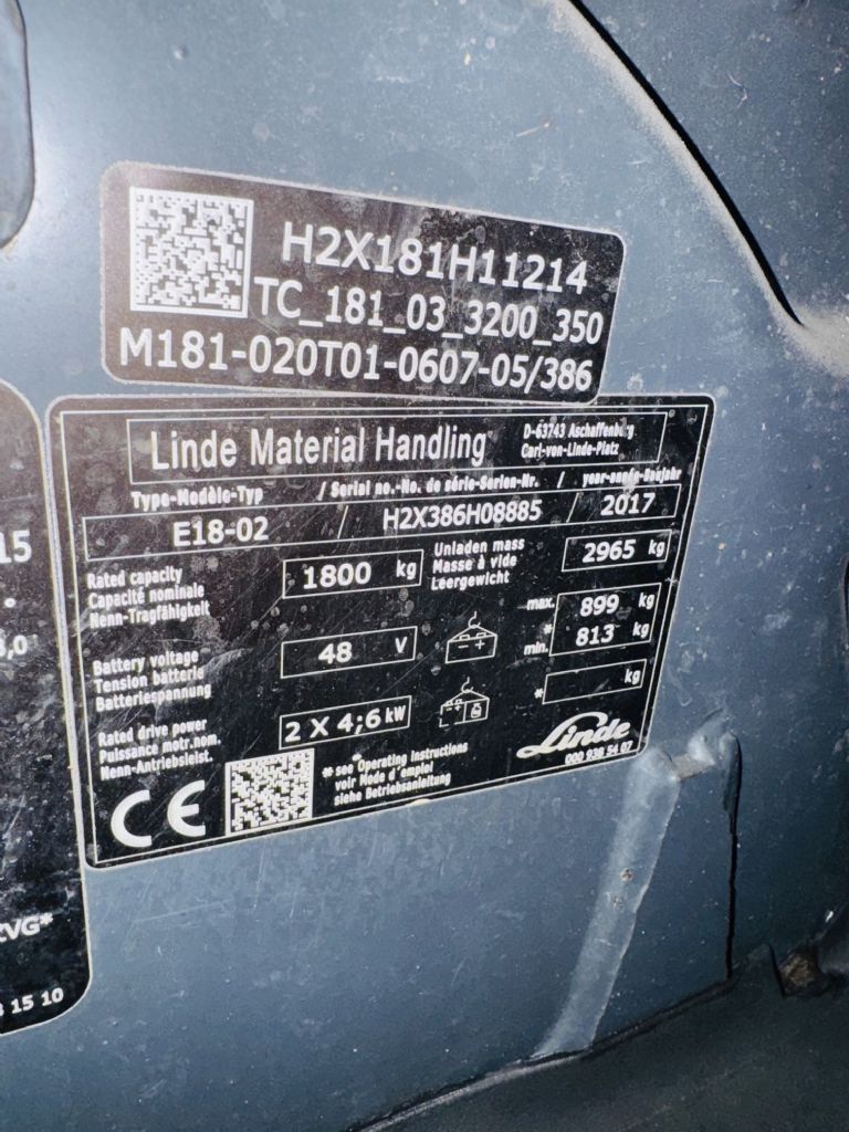 Linde-E 18-02 EVO Triplex ZVG  -Elektro 3 Rad-Stapler-www.fleischmann-foerdertechnik.de
