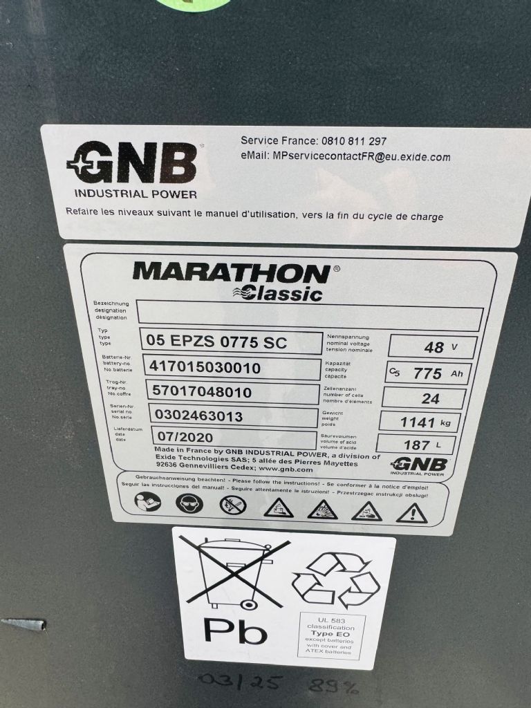 Linde-R 20 -01 Triplex Batterie Bj.20 89%-Schubmaststapler-www.fleischmann-foerdertechnik.de