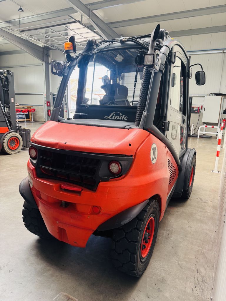 Linde-H 45 D-01 Kabine Triplex ZVG STVO-Dieselstapler-www.fleischmann-foerdertechnik.de