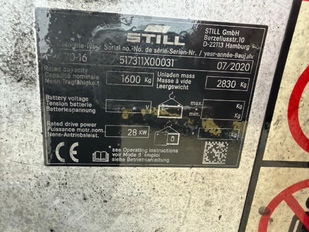 Still RX70-16D Diesel Forklift www.fm-foerdertechnik.com Still RX70-16D Diesel Forklift www.fm-foerdertechnik.com