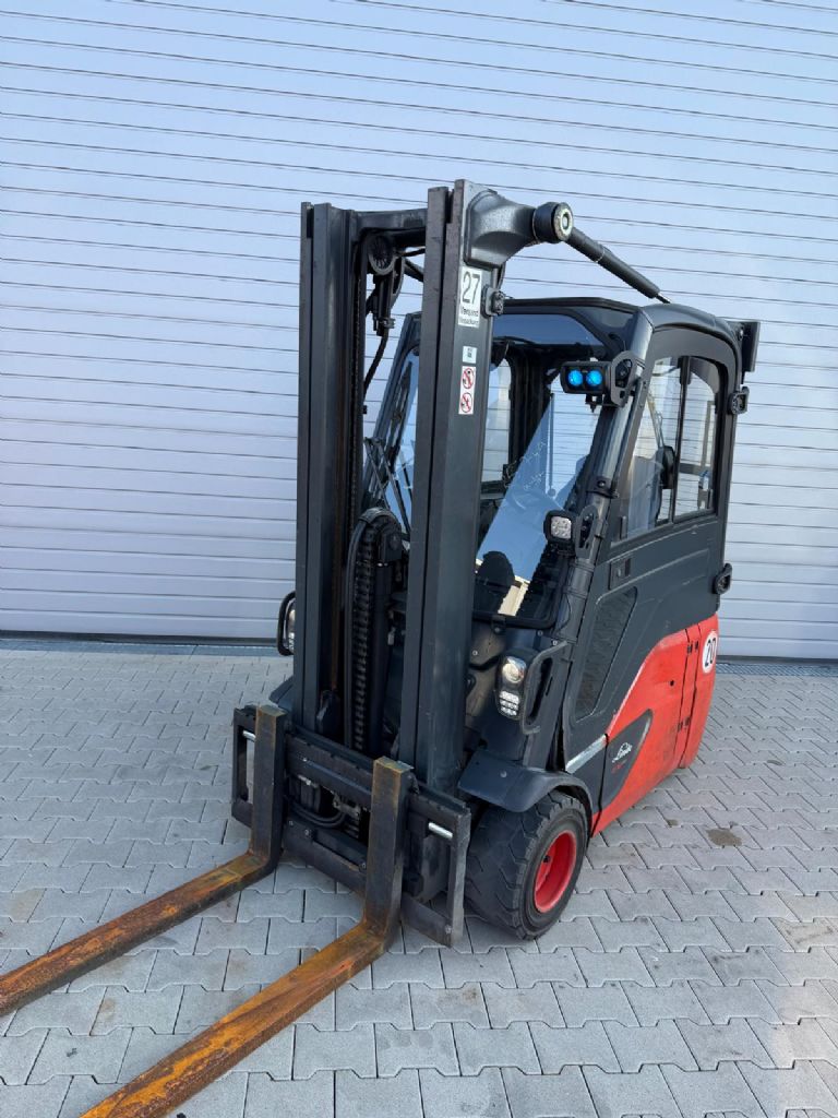 Linde E18-02 Electric 3-wheel forklift www.fm-foerdertechnik.com