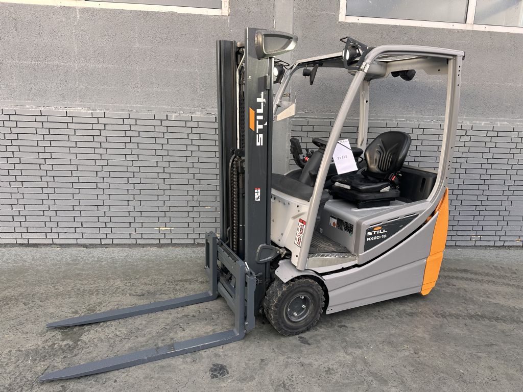 Still RX20-16 /Baujahr 2020/ Stunden 6722/ HH 3,16M Duplex Freihub Elektro 3 Rad-Stapler www.gst-logistic.com