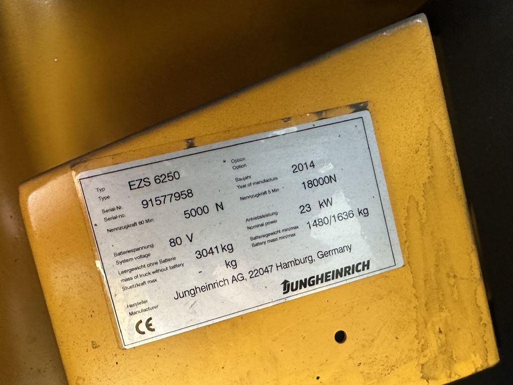 Jungheinrich EZS 6250 Baujahr 2014 Defekt ! Schlepper www.gst-logistic.com