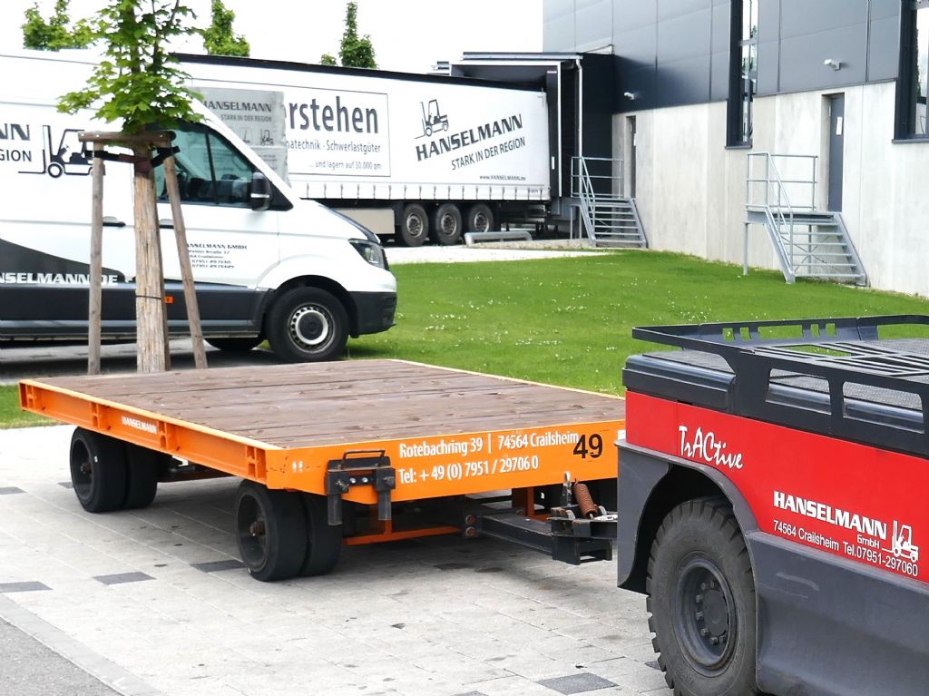 ▷ Industrie Schwerlast Anhänger Stapler Center Fritz GmbH TPW 16 VL - LK  gebraucht kaufen 