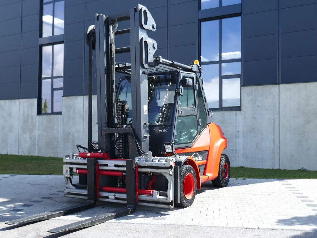 Linde H80T-02/ 900 Treibgasstapler www.hanselmann.de