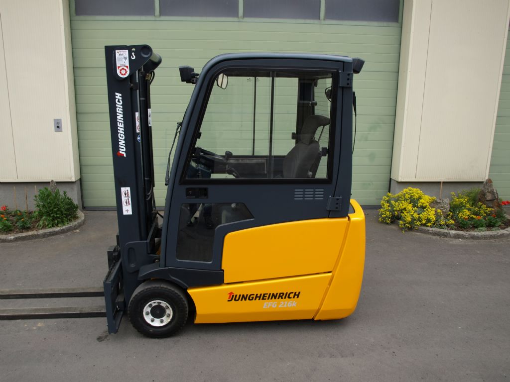 Jungheinrich EFG216K Elektro 3 Rad-Stapler www.gabelstaplerservice.at Jungheinrich EFG216K Elektro 3 Rad-Stapler www.gabelstaplerservice.at