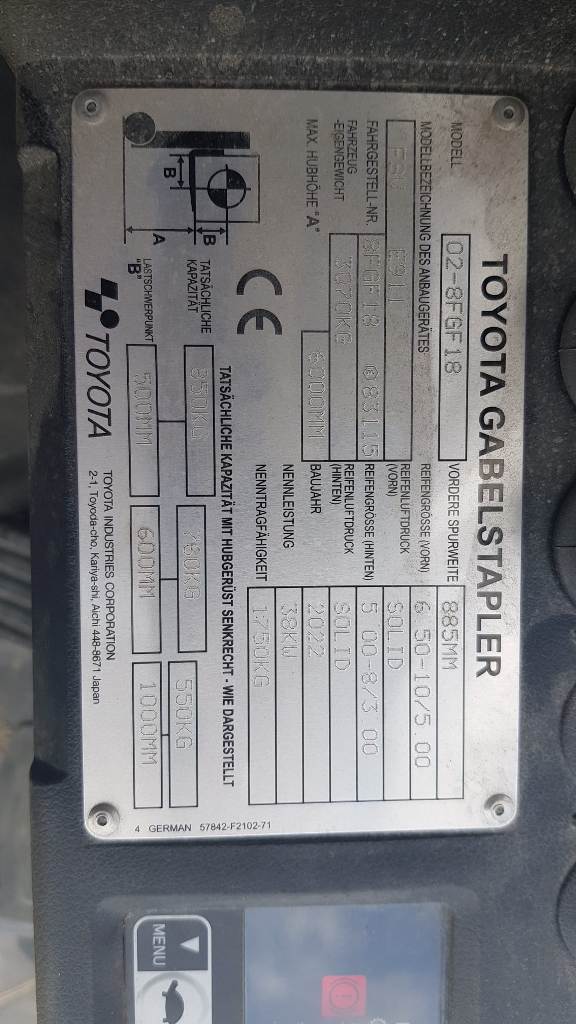 Toyota 02-8FGF18 Treibgasstapler www.heinbockel-gabelstapler.de