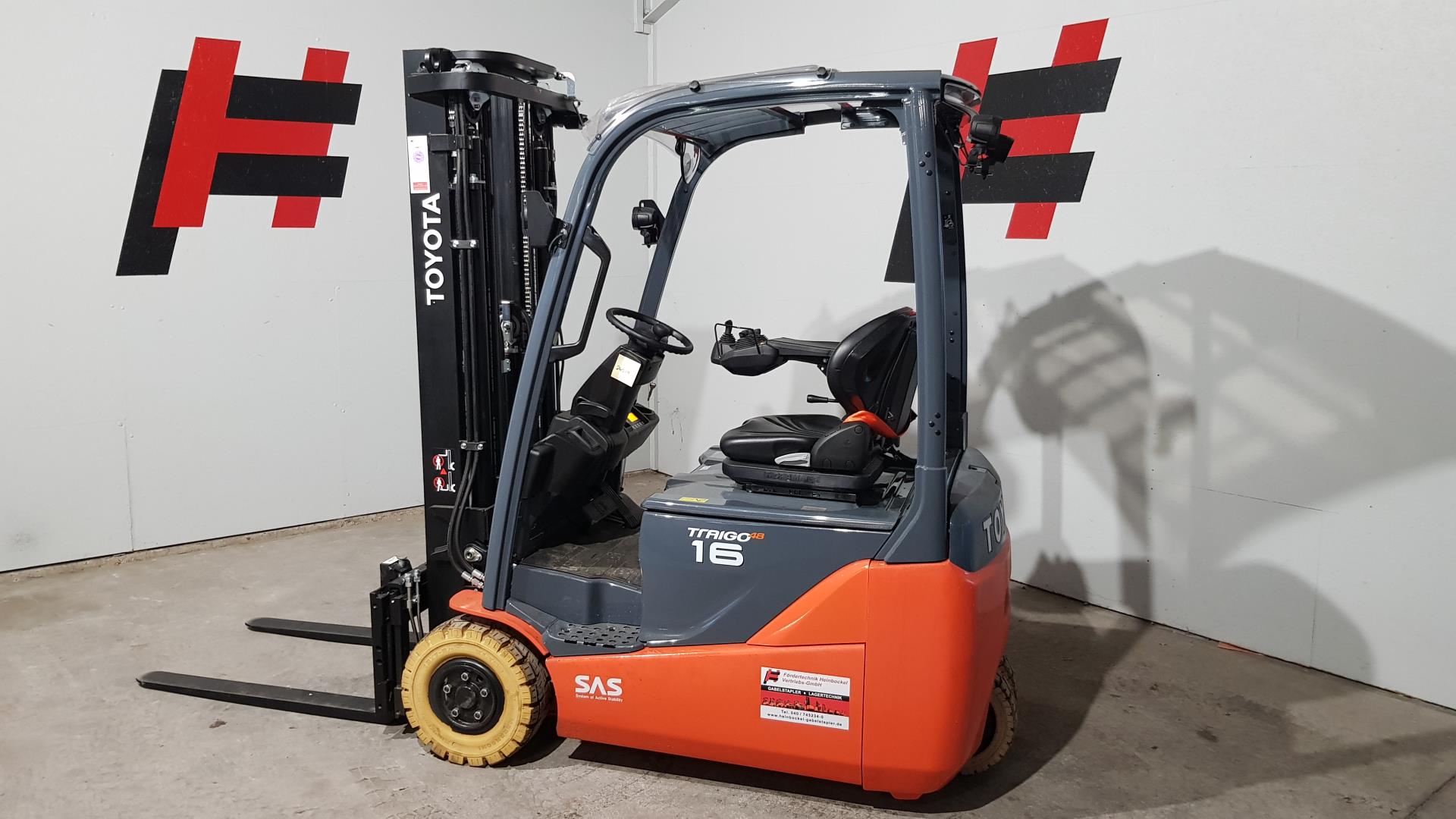 Toyota 8FBEK16T Elektro 3 Rad-Stapler www.heinbockel-gabelstapler.de
