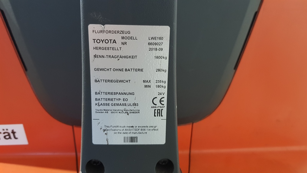 BT LWE160 Niederhubwagen www.heinbockel-gabelstapler.de