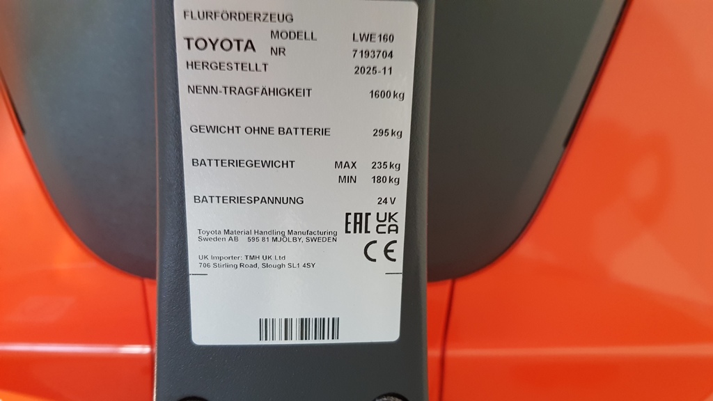 BT LWE160 Niederhubwagen www.heinbockel-gabelstapler.de