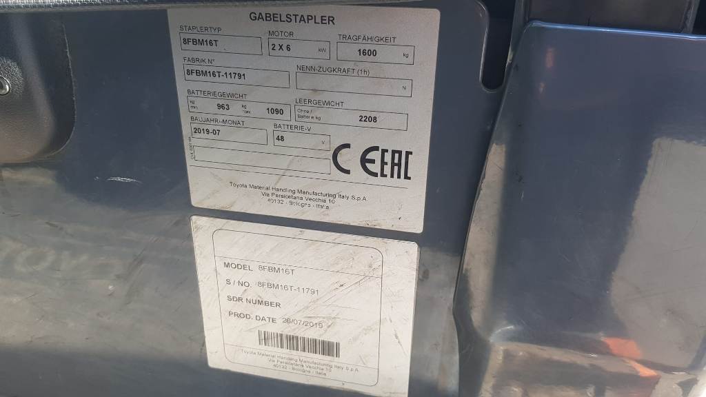 Toyota 8FBM16T Elektro 4 Rad-Stapler www.heinbockel-gabelstapler.de