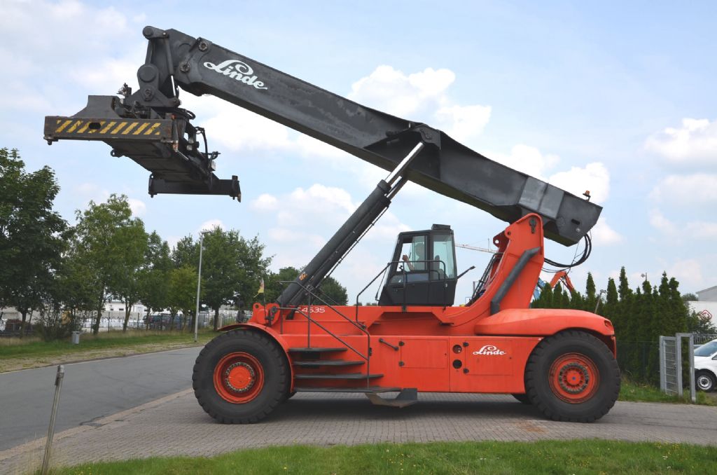 Voll Container Reachstacker-Linde-C4535TL