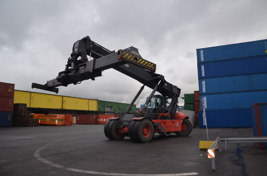 Voll Container Reachstacker-Linde-C4535TL