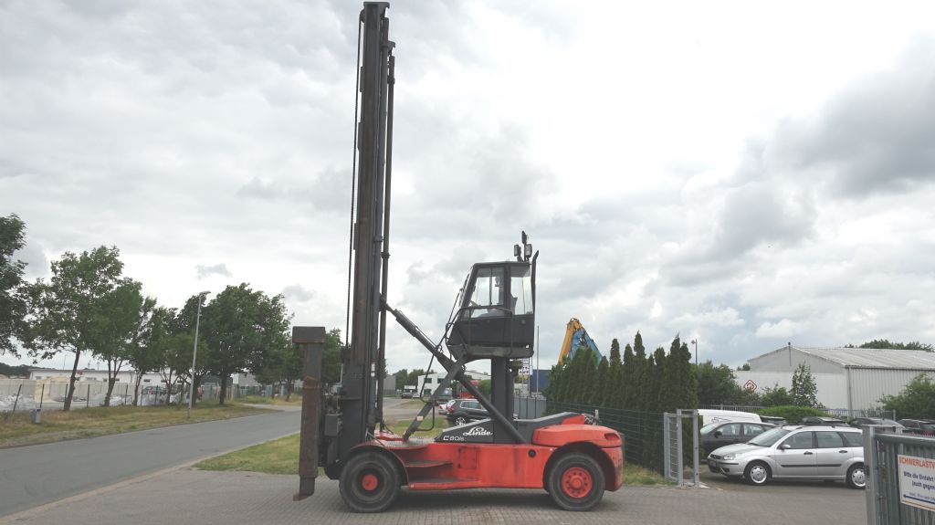 Chariot porte-conteneur vide-Linde-C80/6