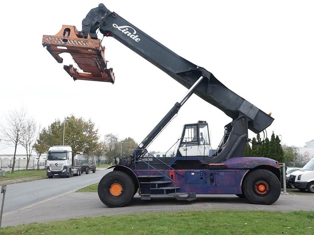 Voll Container Reachstacker-Linde-C4535TL5