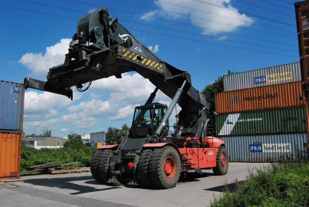 Reach-Stacker portacontenedores lleno-Linde-C4535TL5