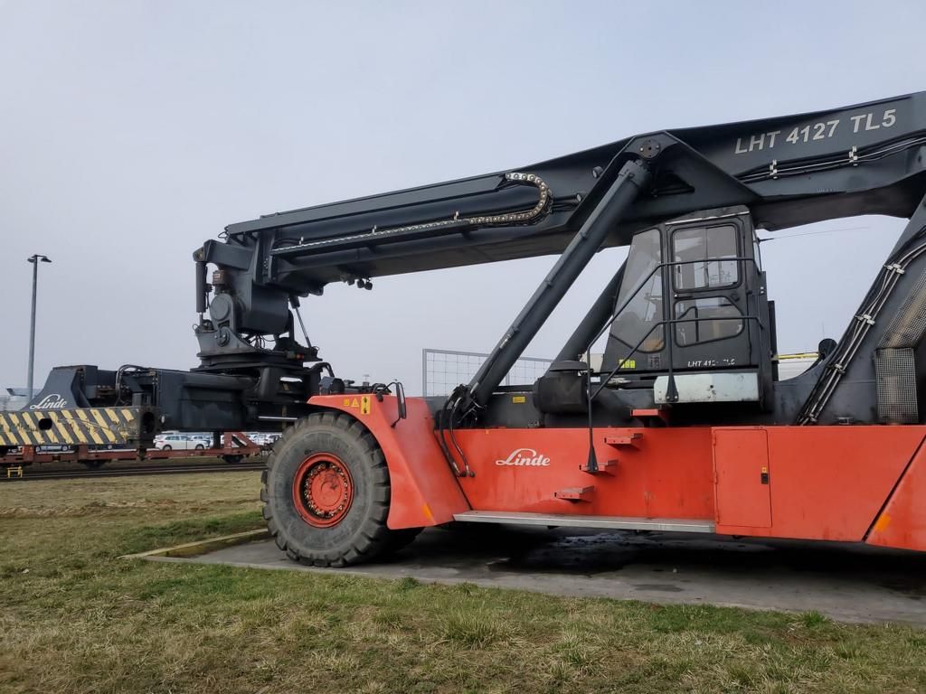 Voll Container Reachstacker-Linde-LHT4127TL5