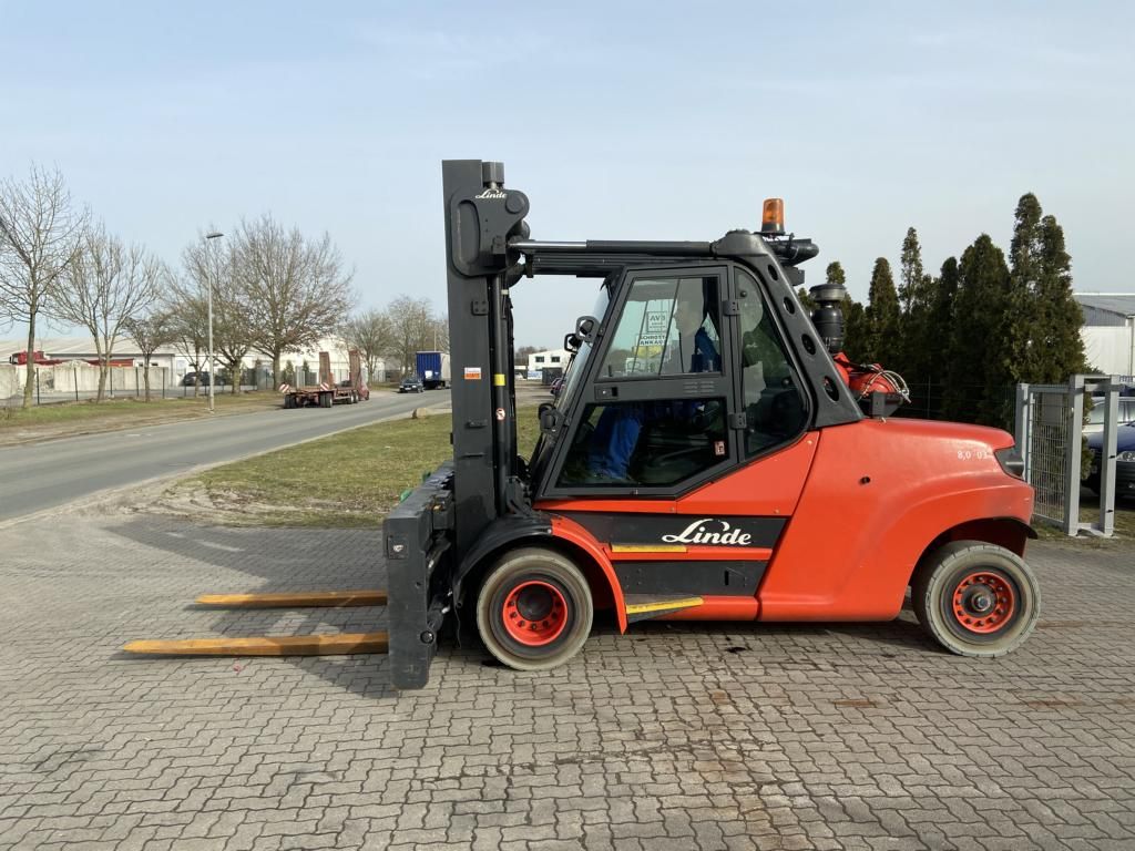 Linde H80T-02-1100 Газовый погрузчик www.hinrichs-forklifts.com