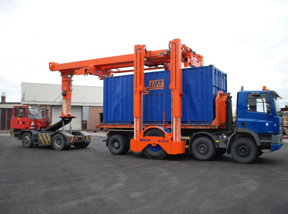 Meclift ML36CM Vollcontainer Reachstacker www.hinrichs-forklifts.com