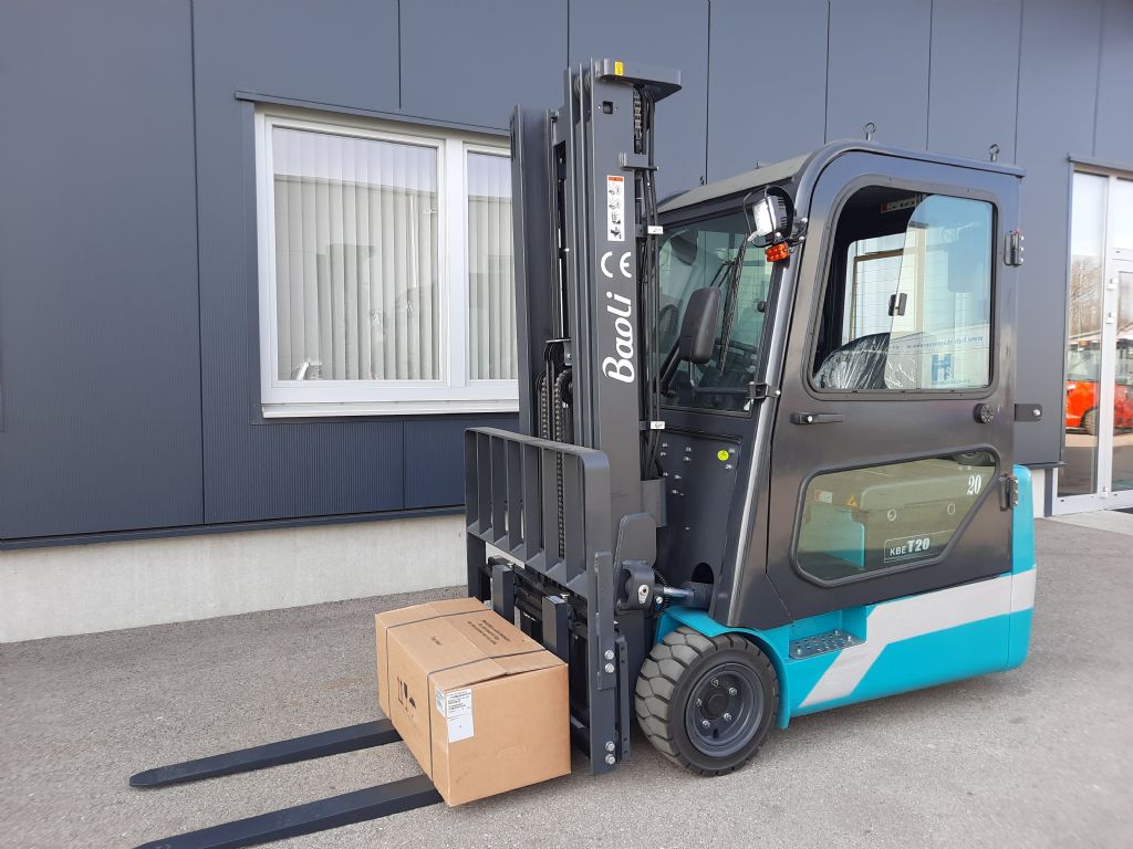 Baoli KBET 20 Triplex, Kabine Elektro 3 Rad-Stapler www.huh-staplerservice.at