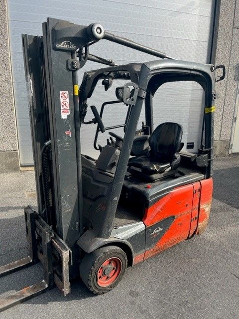 Linde E16-02 Electric 3-wheel forklift www.ihgroup.be