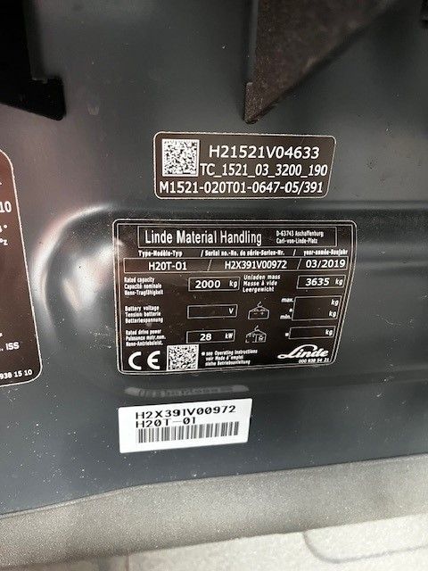 Linde H20T-01 LPG Forklifts www.ihgroup.be Linde H20T-01 LPG Forklifts www.ihgroup.be
