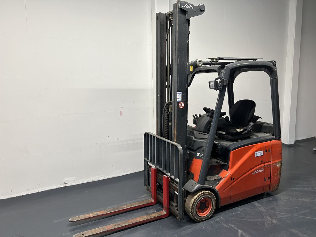 Linde E16H-01 Electric 3-wheel forklift www.isfort.com