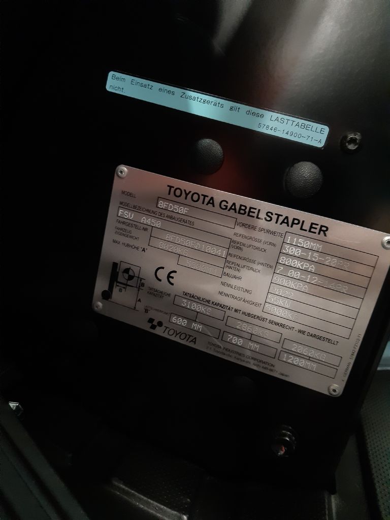 Toyota 8FD50F Dieselstapler kirchnerpartner.de