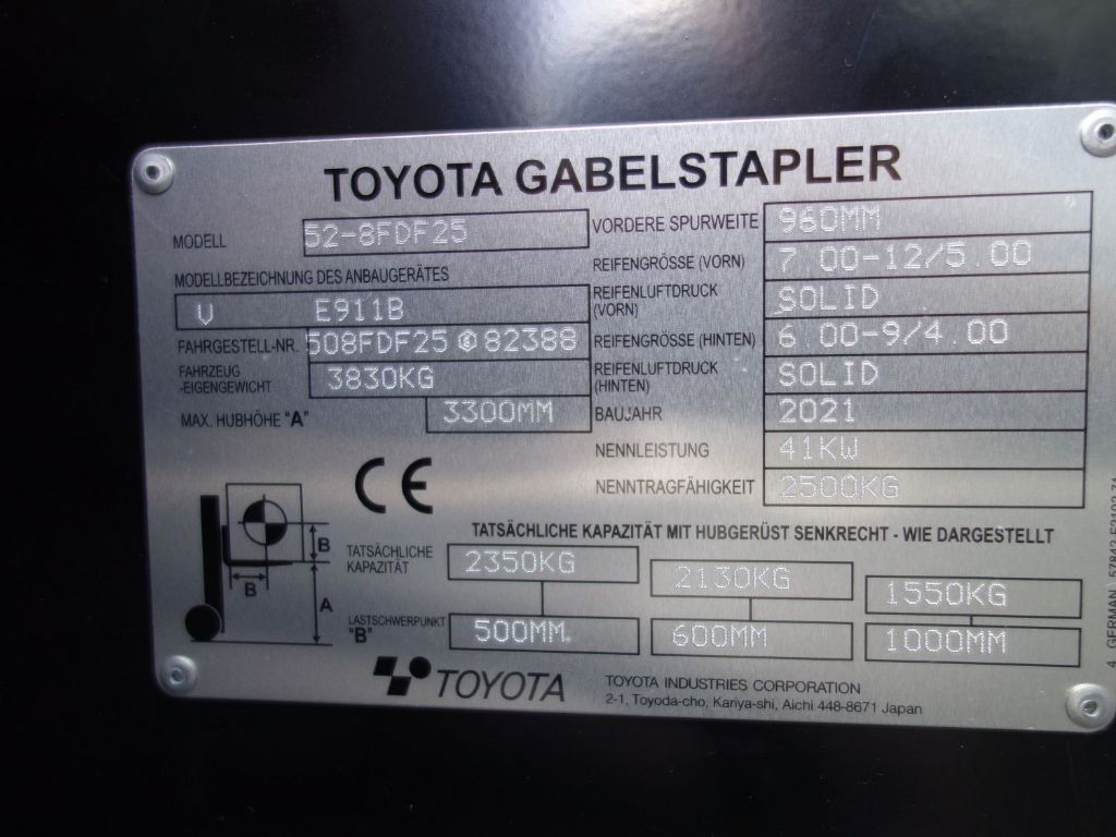 Toyota-52-8FDF25-Dieselstapler www.kirchner-gabelstapler.de