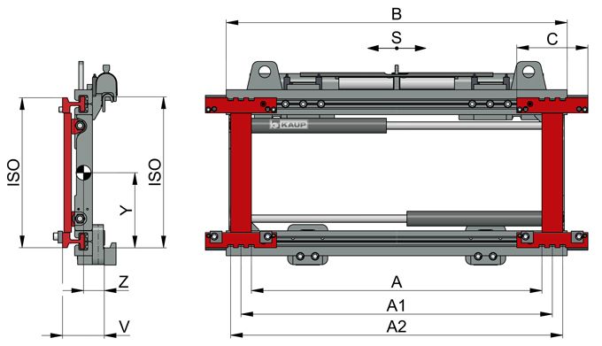 Kaup 3,5T466B Zinkenverstellgert kloz-stapler.de