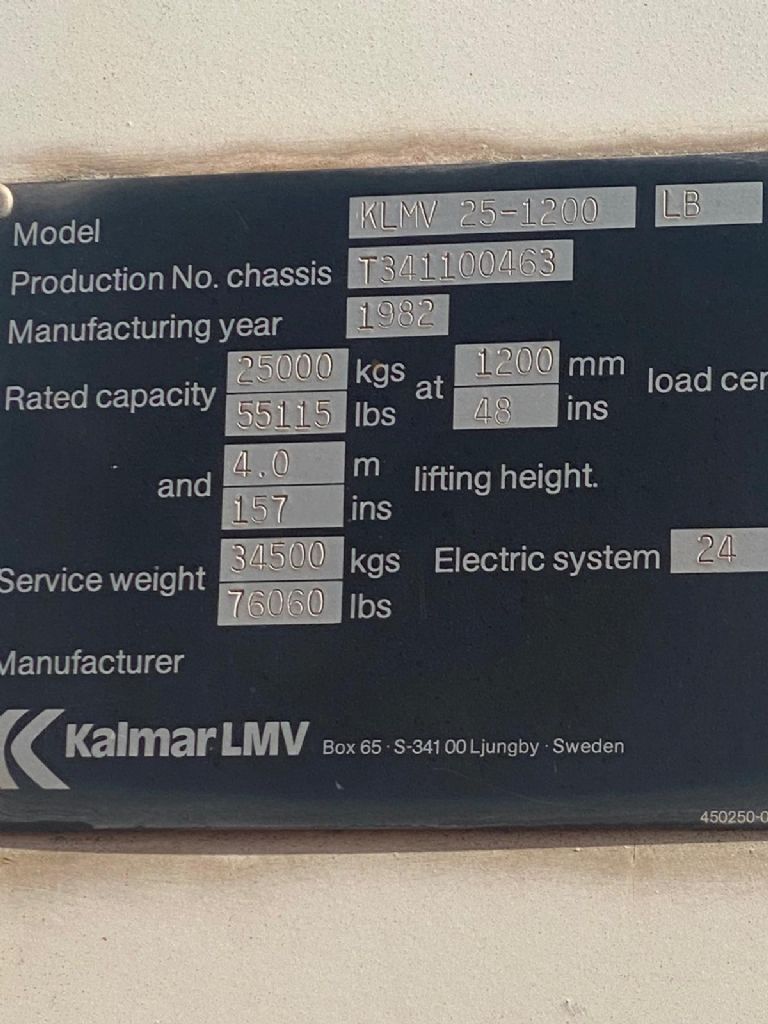 Kalmar/Irion KLMV25-1200 LB Dieselstapler www.kompass-stapler.de