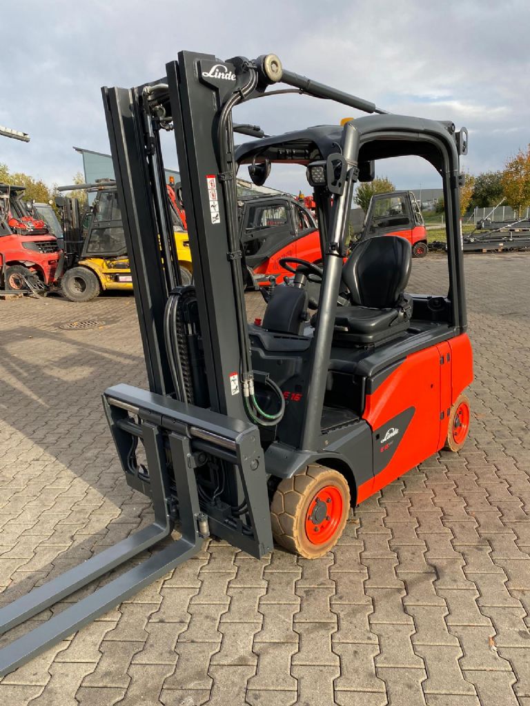 Linde E 16 P/386-02 / Batterie NEU Electric 4-wheel forklift www.kompass-stapler.de