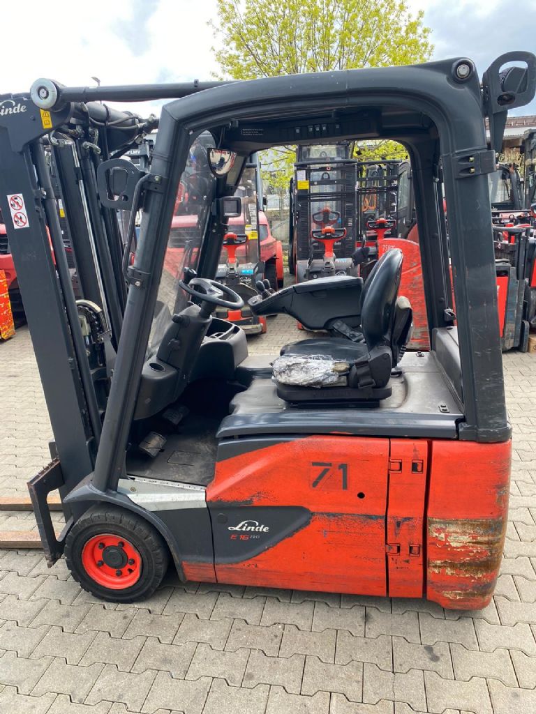 Linde E 16-02 Elektro 3 Rad-Stapler www.kompass-stapler.de