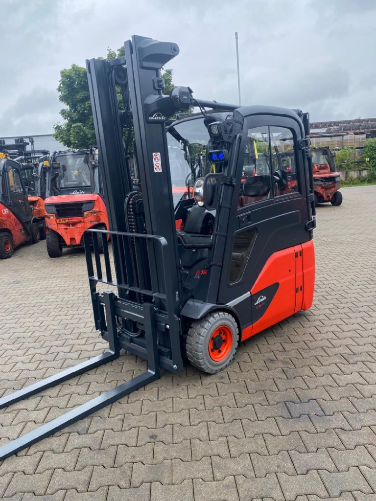 Linde E 16-02 Electric 3-wheel forklift www.kompass-stapler.de