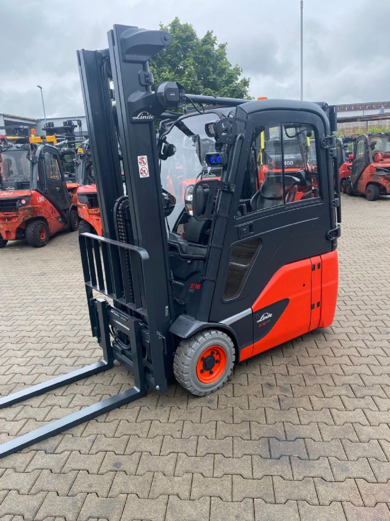 Linde E 16-02 Elektro 3 Rad-Stapler www.kompass-stapler.de