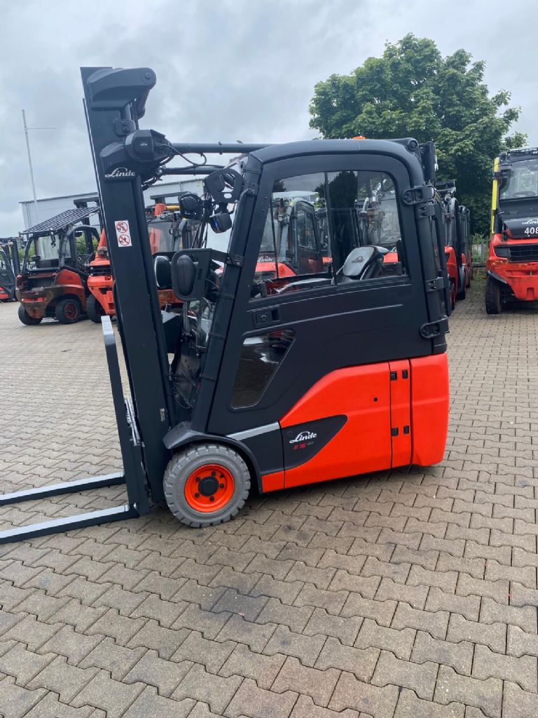 Linde E 16-02 Elektro 3 Rad-Stapler www.kompass-stapler.de