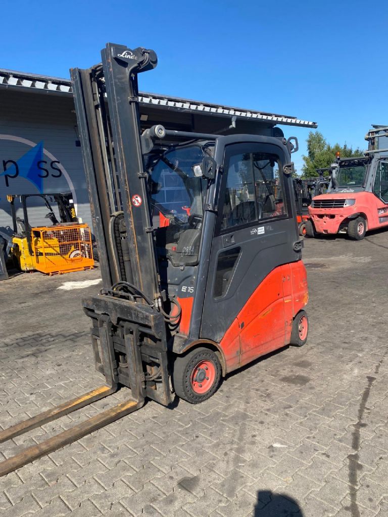 Linde E 16 PH-01 Electric 4-wheel forklift www.kompass-stapler.de