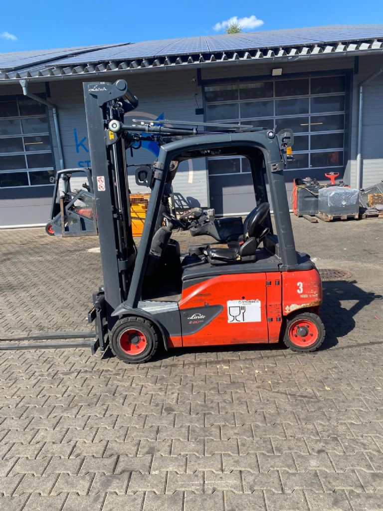 Linde E 20 PL-02 Elektro 4 Rad-Stapler www.kompass-stapler.de