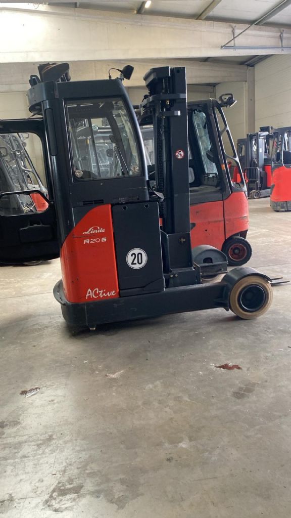 Linde R 20 G Reach Truck www.kompass-stapler.de