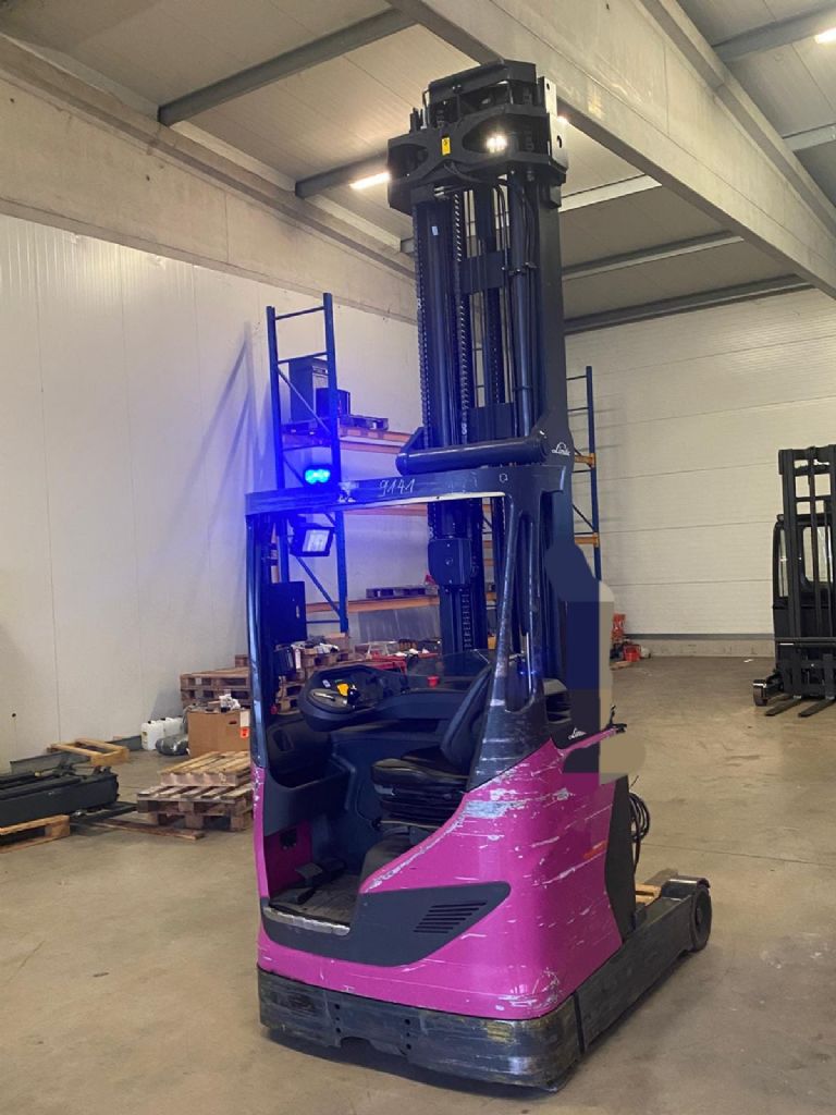 Linde R 16 HD-01 Reach Truck www.kompass-stapler.de