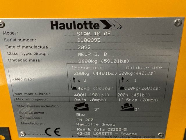 Haulotte-Star 10 Mastbühne-Senkrecht Hebebühne-www.krause-salem.de