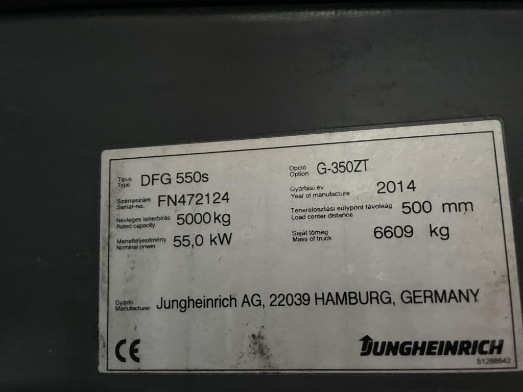 Jungheinrich DFG 550s Diesel Forklift www.contilift.de