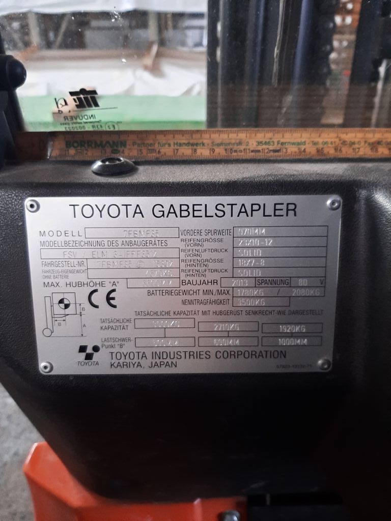 Toyota-7FBMF35-Elektro 4 Rad-Stapler www.l-l-gabelstapler.de