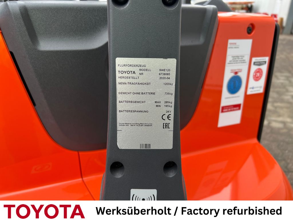Toyota SWE 120 / Akku 2025! Hochhubwagen www.mengel-gabelstapler.de Toyota SWE 120 / Akku 2025! Hochhubwagen www.mengel-gabelstapler.de